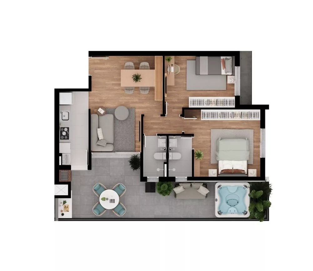Apartamento, 2 quartos, 57 m² - Foto 11