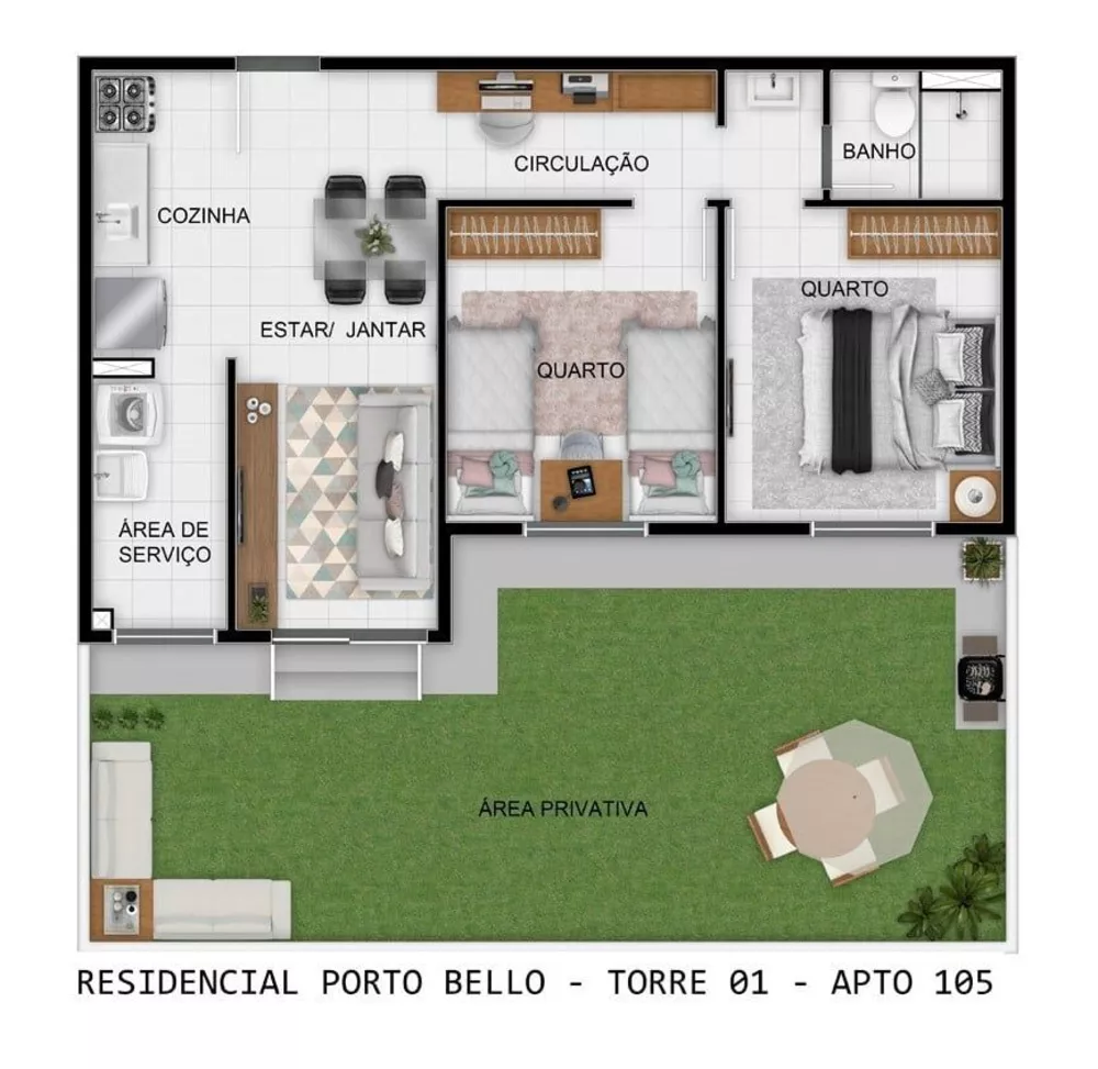 Apartamento, 1 quarto, 52 m² - Foto 5