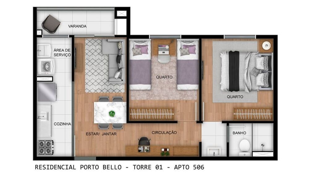 Apartamento, 1 quarto, 52 m² - Foto 15