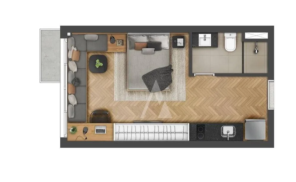 Kitnet-Studio, 28 m² - Foto 9