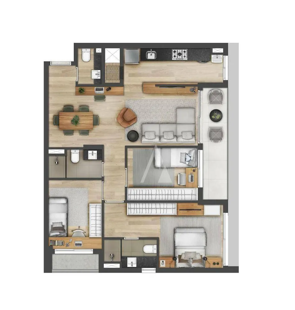 Kitnet-Studio, 28 m² - Foto 5
