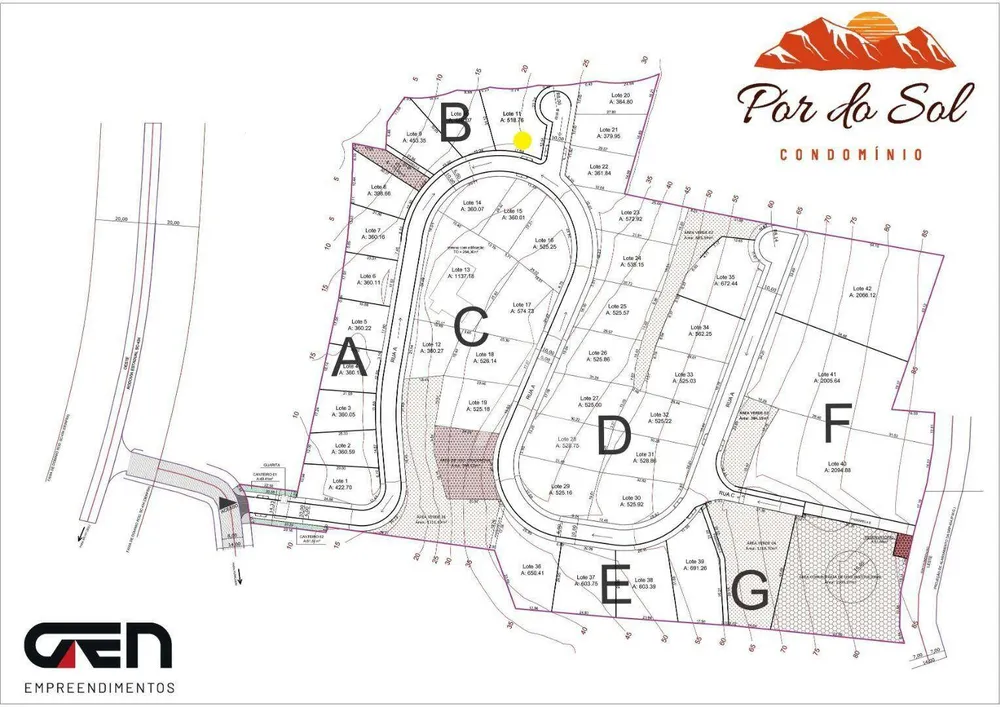 Loteamento e Condomínio, 518 m² - Foto 1