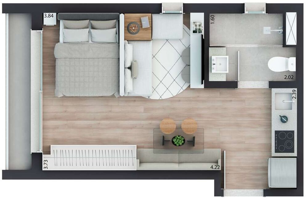 Kitnet-Studio, 25 m² - Foto 22