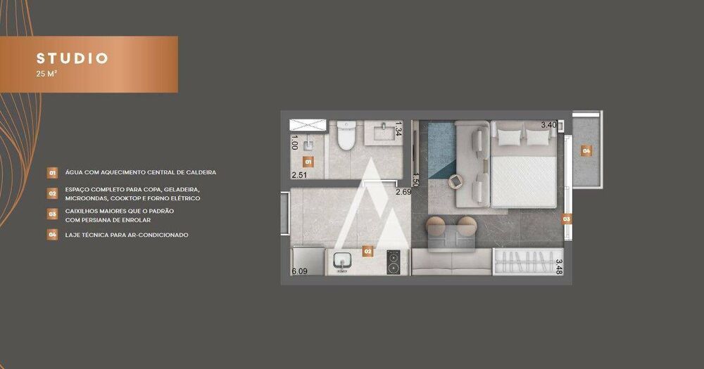 Kitnet-Studio, 25 m² - Foto 18