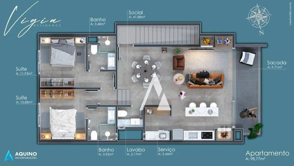 Apartamento, 2 quartos - Foto 8