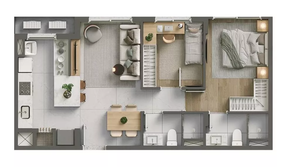 Apartamento, 2 quartos, 56 m² - Foto 40