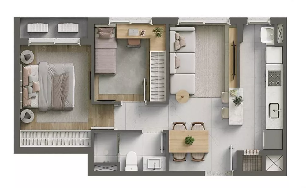 Apartamento, 2 quartos, 56 m² - Foto 41