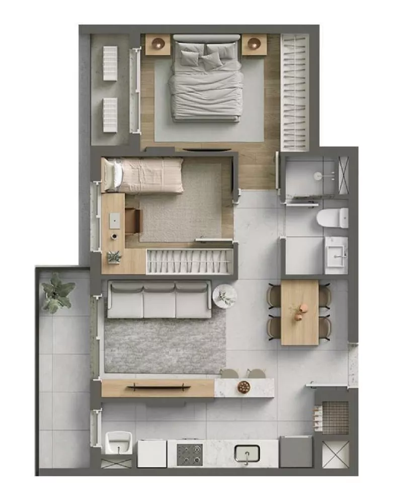 Apartamento, 2 quartos, 56 m² - Foto 39