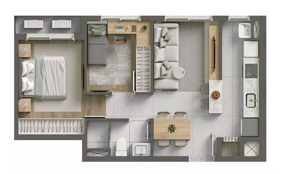 Apartamento, 2 quartos, 56 m² - Foto 37