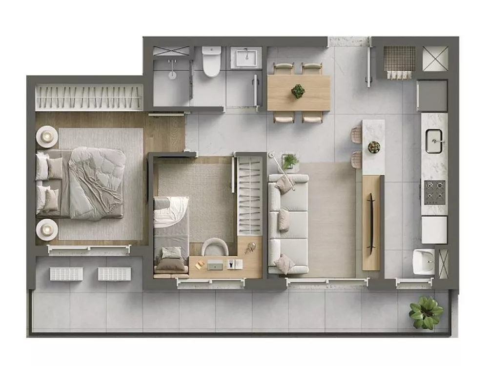 Apartamento, 2 quartos, 56 m² - Foto 49