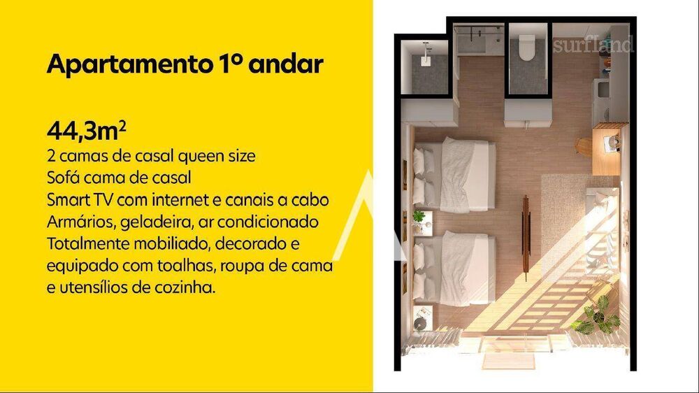 Apartamento, 1 quarto, 44 m² - Foto 2