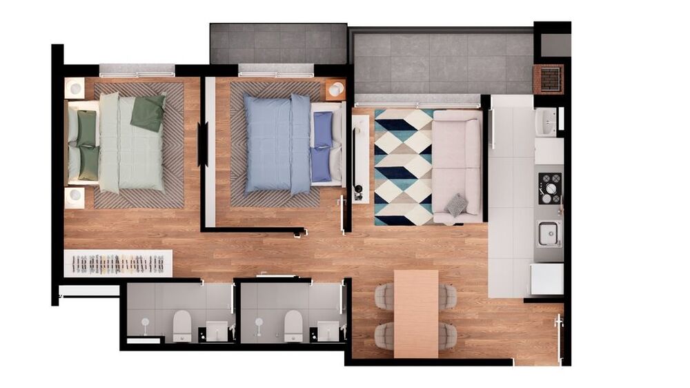 Apartamento, 2 quartos, 66 m² - Foto 20