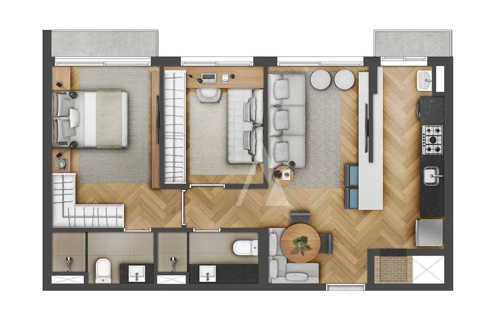 Apartamento, 2 quartos, 60 m² - Foto 9