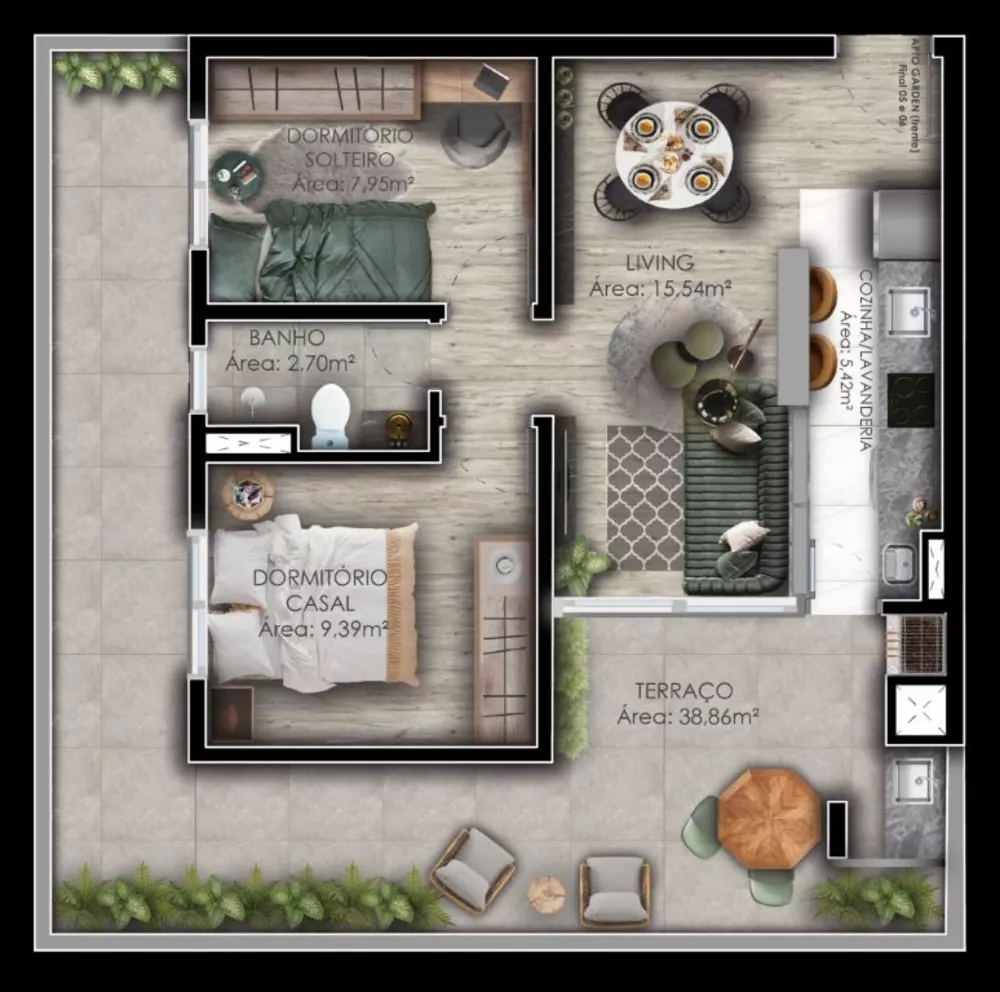 Apartamento, 2 quartos, 51 m² - Foto 14