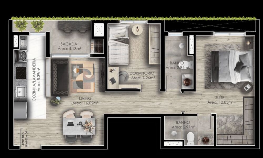 Apartamento, 2 quartos, 59 m² - Foto 10