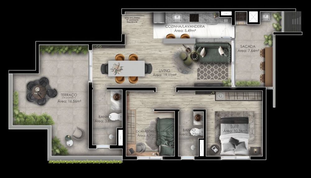 Apartamento, 2 quartos, 59 m² - Foto 17