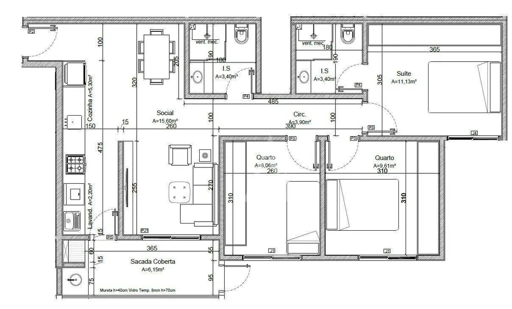 Apartamento, 3 quartos, 78 m² - Foto 4