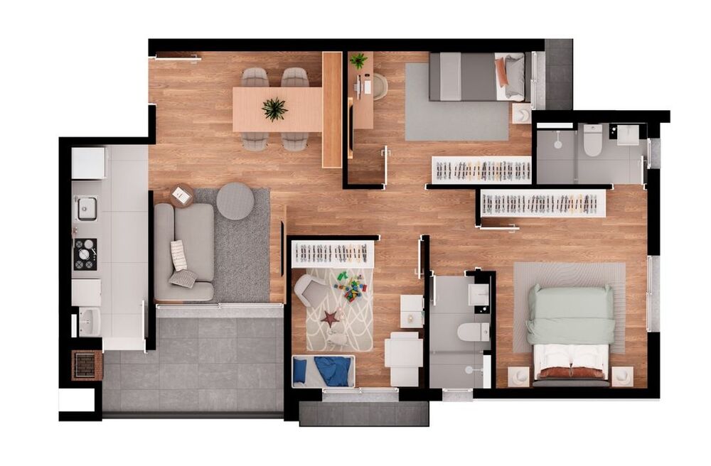 Apartamento, 2 quartos, 63 m² - Foto 11