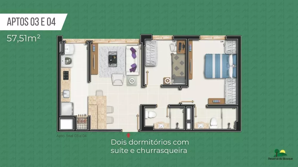 Apartamento, 2 quartos, 52 m² - Foto 38