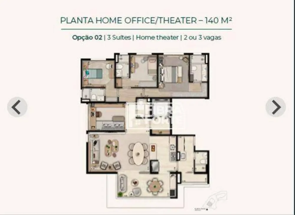 Apartamento, 3 quartos, 140 m² - Foto 3