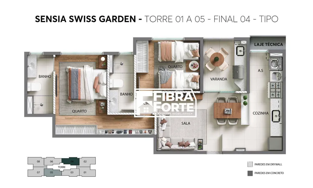 Apartamento, 3 quartos, 74 m² - Foto 14