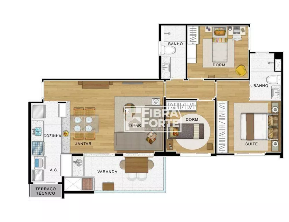Apartamento, 3 quartos, 82 m² - Foto 10