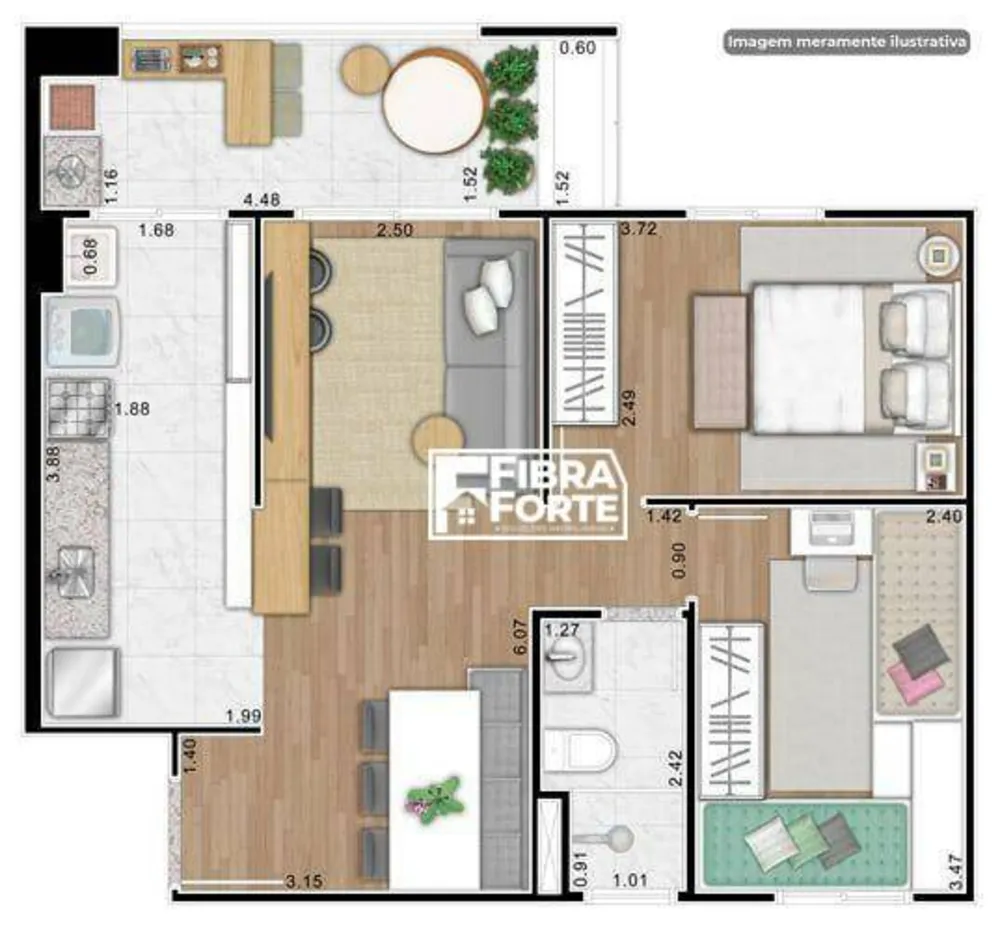 Apartamento, 2 quartos, 61 m² - Foto 11