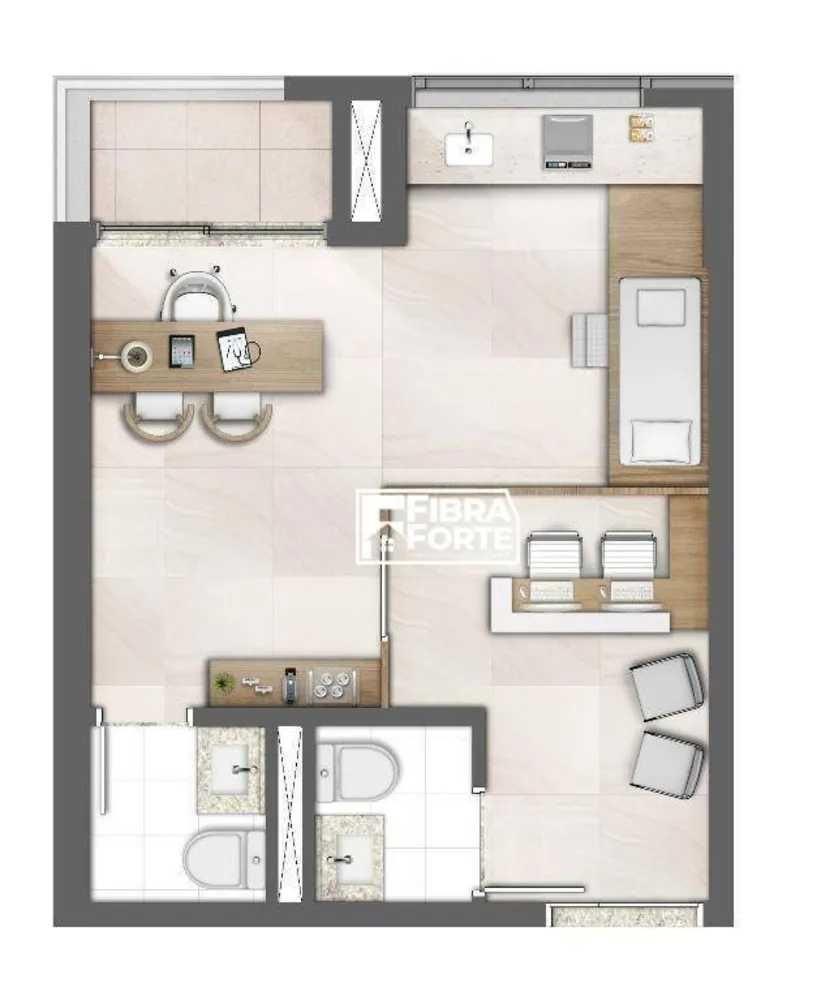 Sala-Conjunto, 36 m² - Foto 9