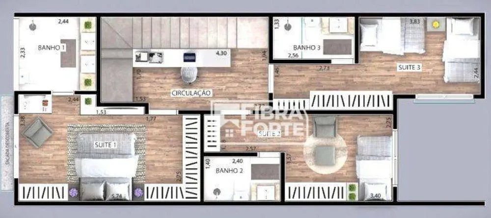 Casa de Condomínio, 3 quartos - Foto 10