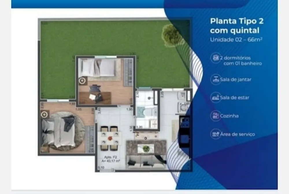 Apartamento, 2 quartos, 40 m² - Foto 6
