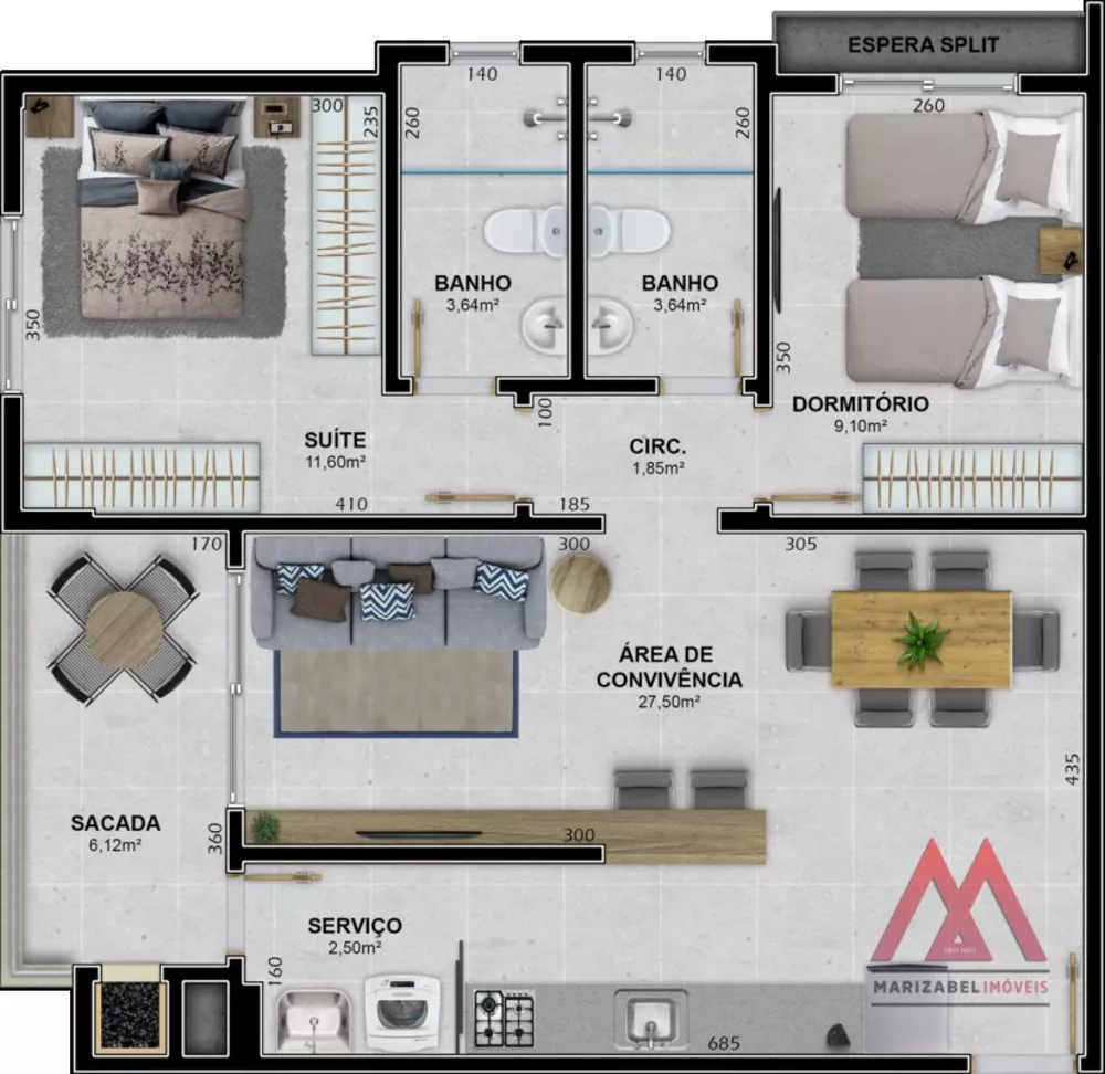 Apartamento à venda com 2 quartos, 76m² - Foto 3