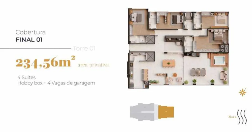 Cobertura, 4 quartos, 234 m² - Foto 12
