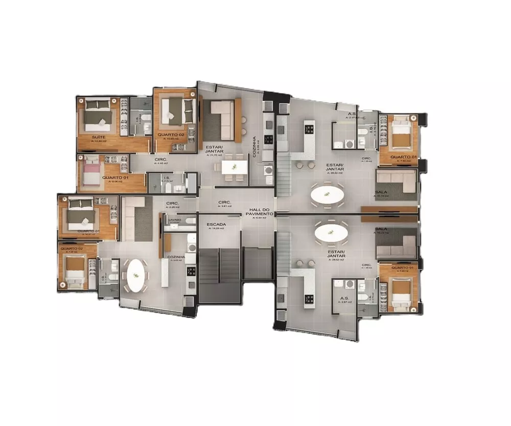 Apartamento à venda com 3 quartos, 202m² - Foto 8