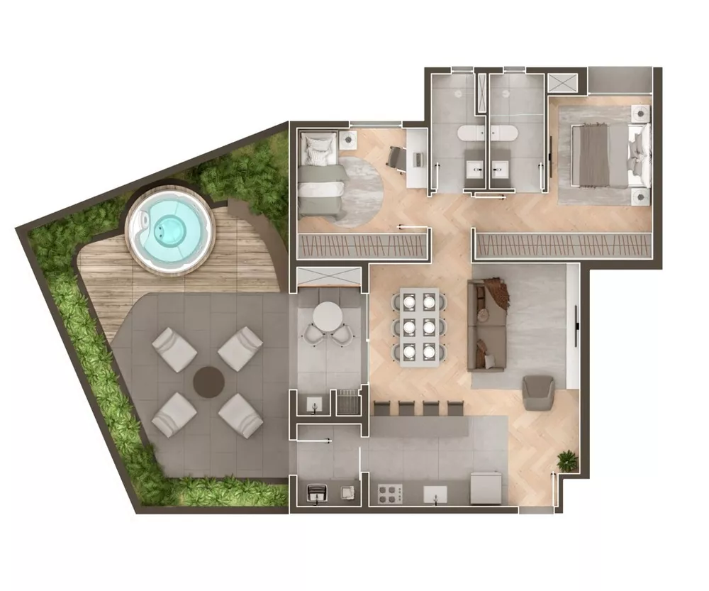 Apartamento, 2 quartos, 72 m² - Foto 1