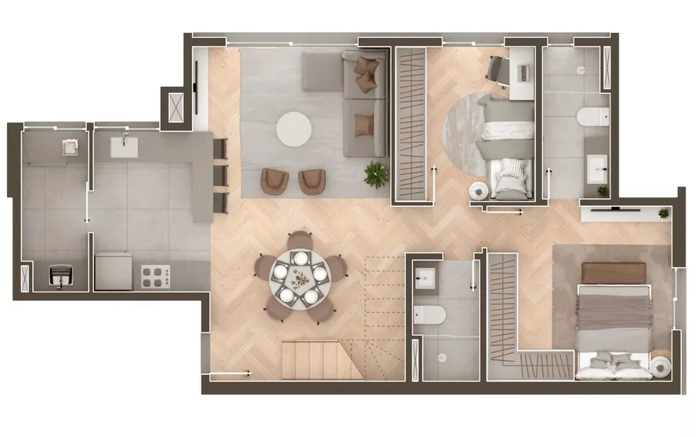 Apartamento, 2 quartos, 72 m² - Foto 3