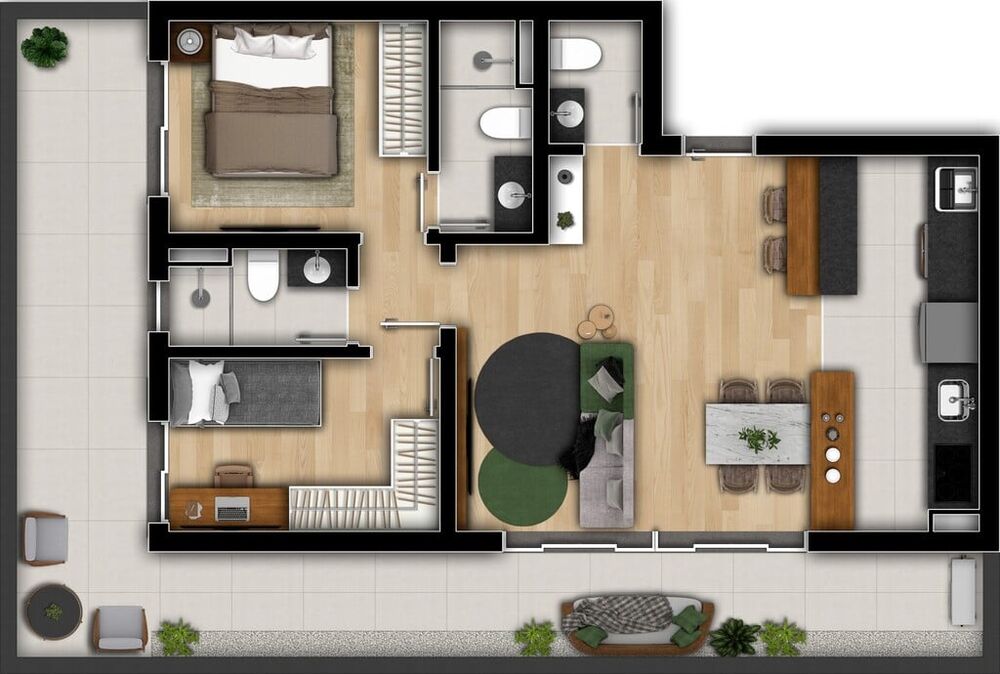 Apartamento, 2 quartos, 61 m² - Foto 11