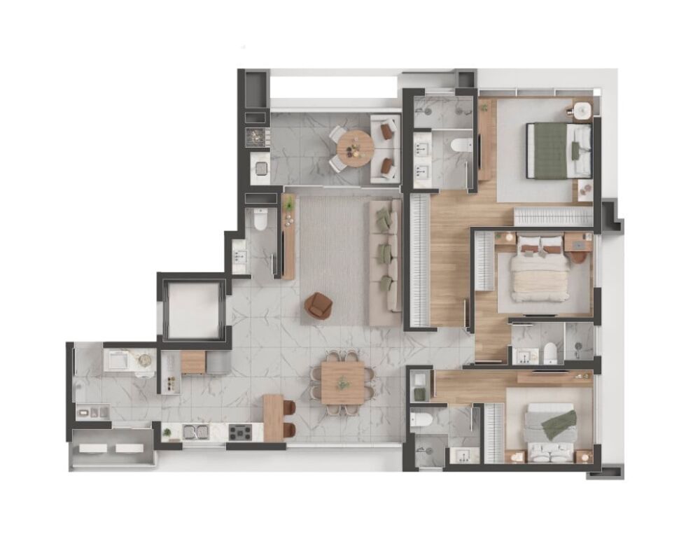 Apartamento, 3 quartos, 156 m² - Foto 14