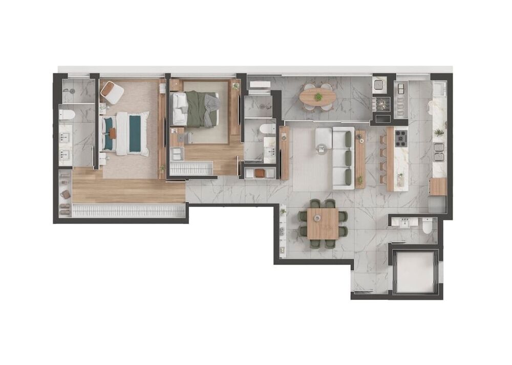 Apartamento, 3 quartos, 139 m² - Foto 1