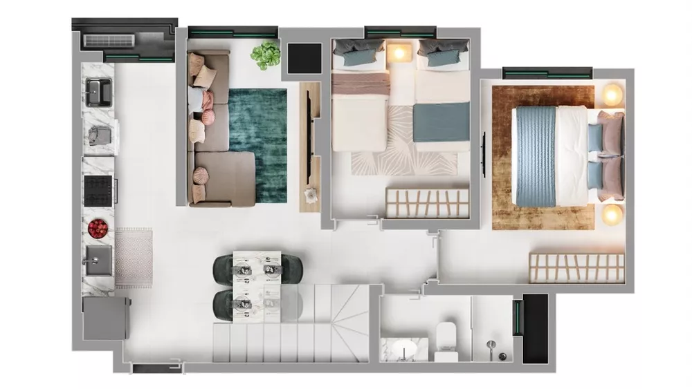 Apartamento, 2 quartos, 74 m² - Foto 15