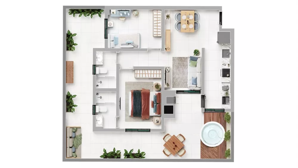 Apartamento, 2 quartos, 74 m² - Foto 12