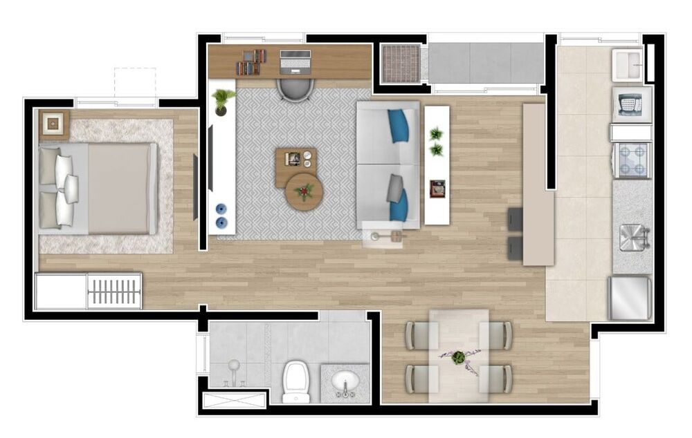 Apartamento, 2 quartos, 44 m² - Foto 16