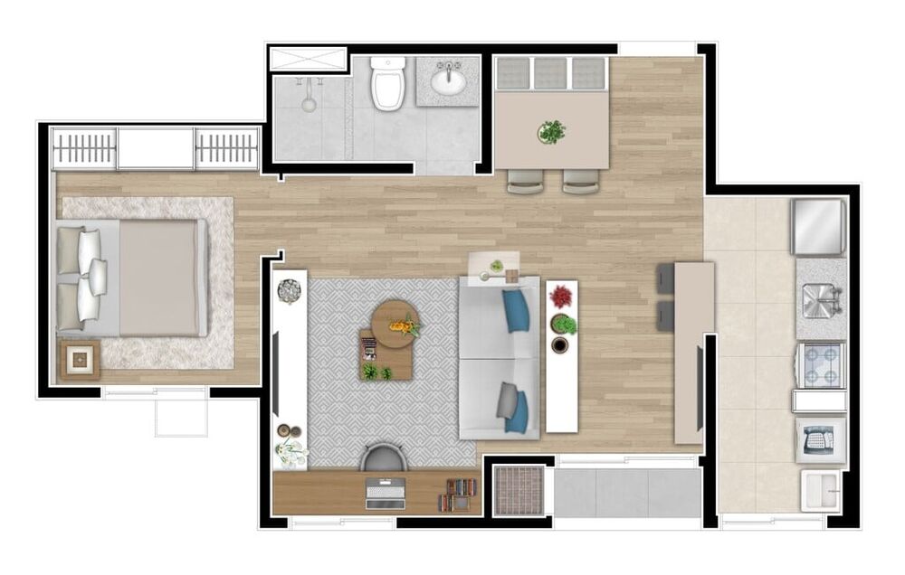 Apartamento, 2 quartos, 44 m² - Foto 12
