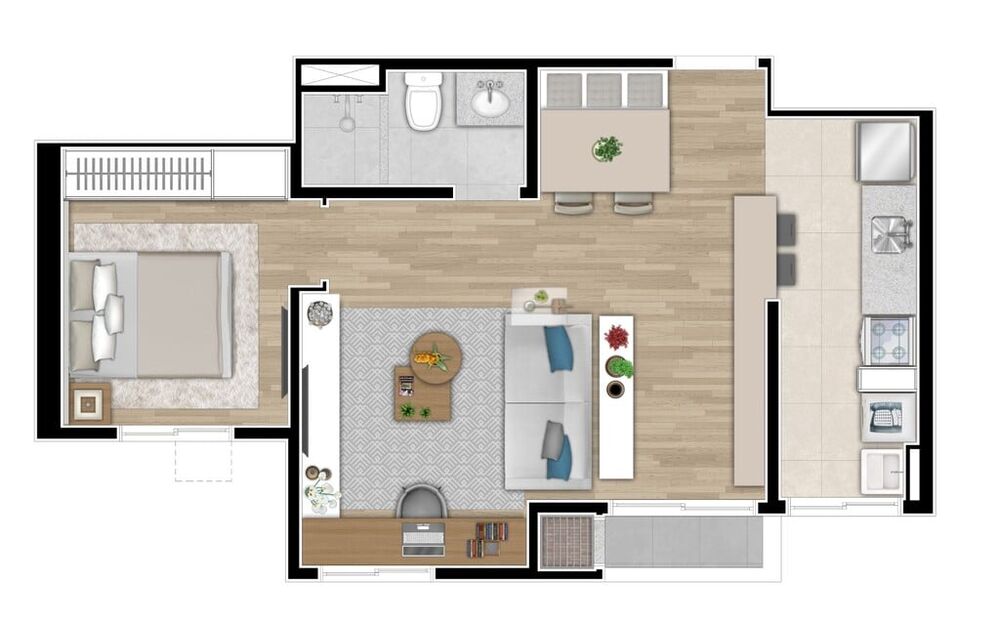 Apartamento, 2 quartos, 44 m² - Foto 14