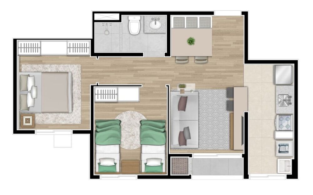 Apartamento, 2 quartos, 44 m² - Foto 11
