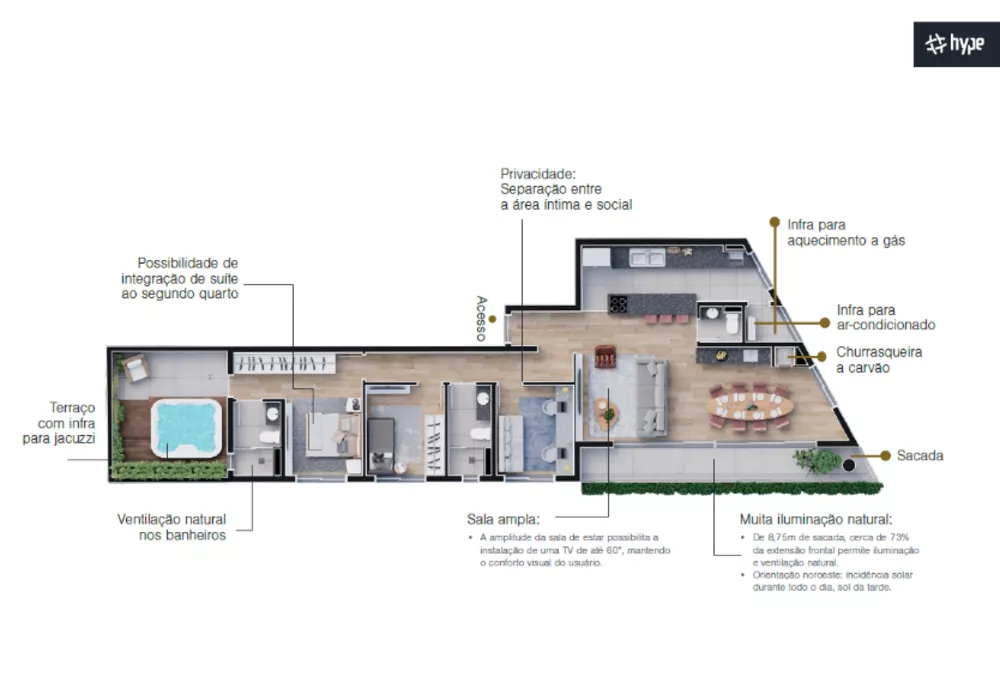 Apartamento, 3 quartos, 107 m² - Foto 5