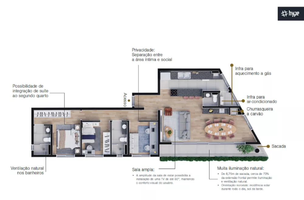 Apartamento, 3 quartos, 107 m² - Foto 6