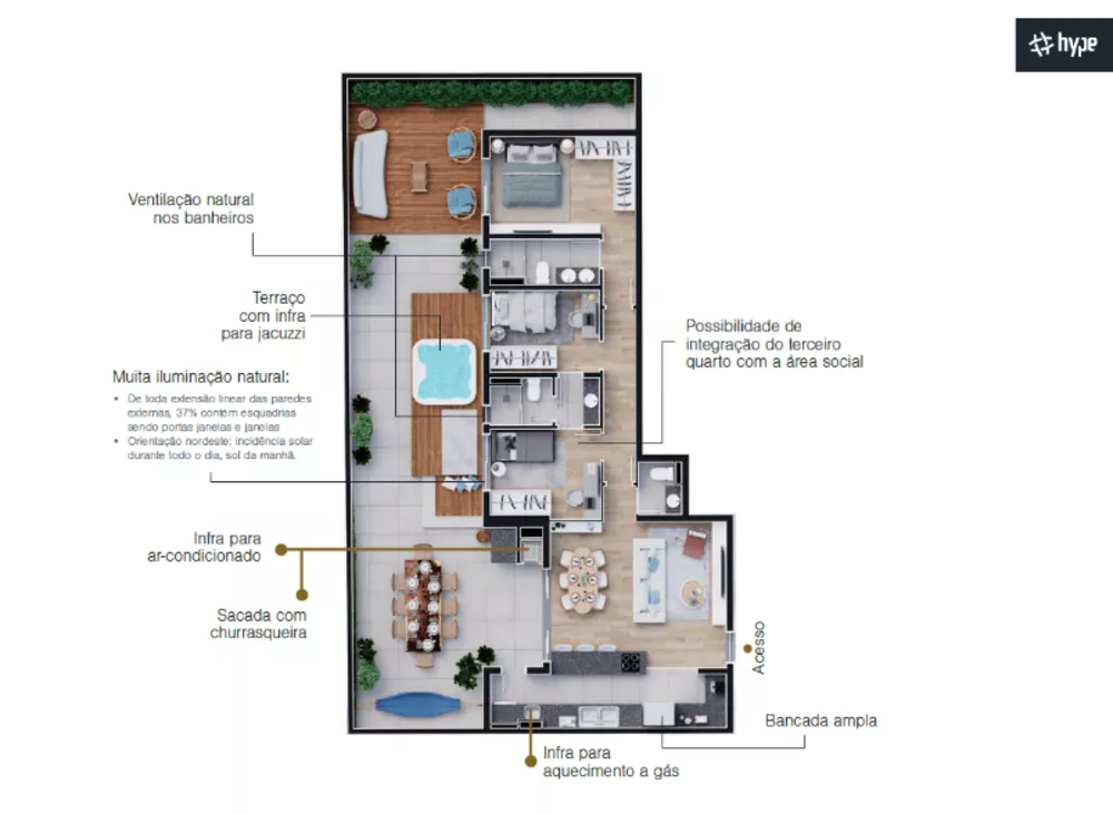 Apartamento, 3 quartos, 107 m² - Foto 7