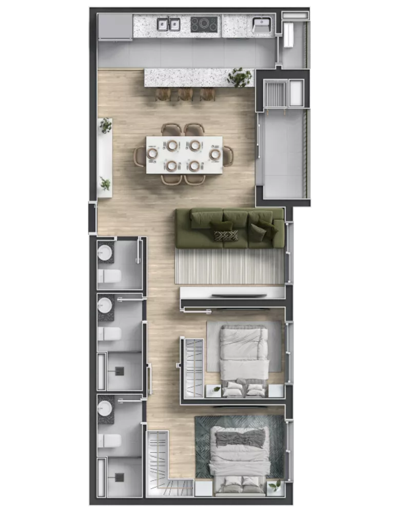 Apartamento, 3 quartos, 70 m² - Foto 25