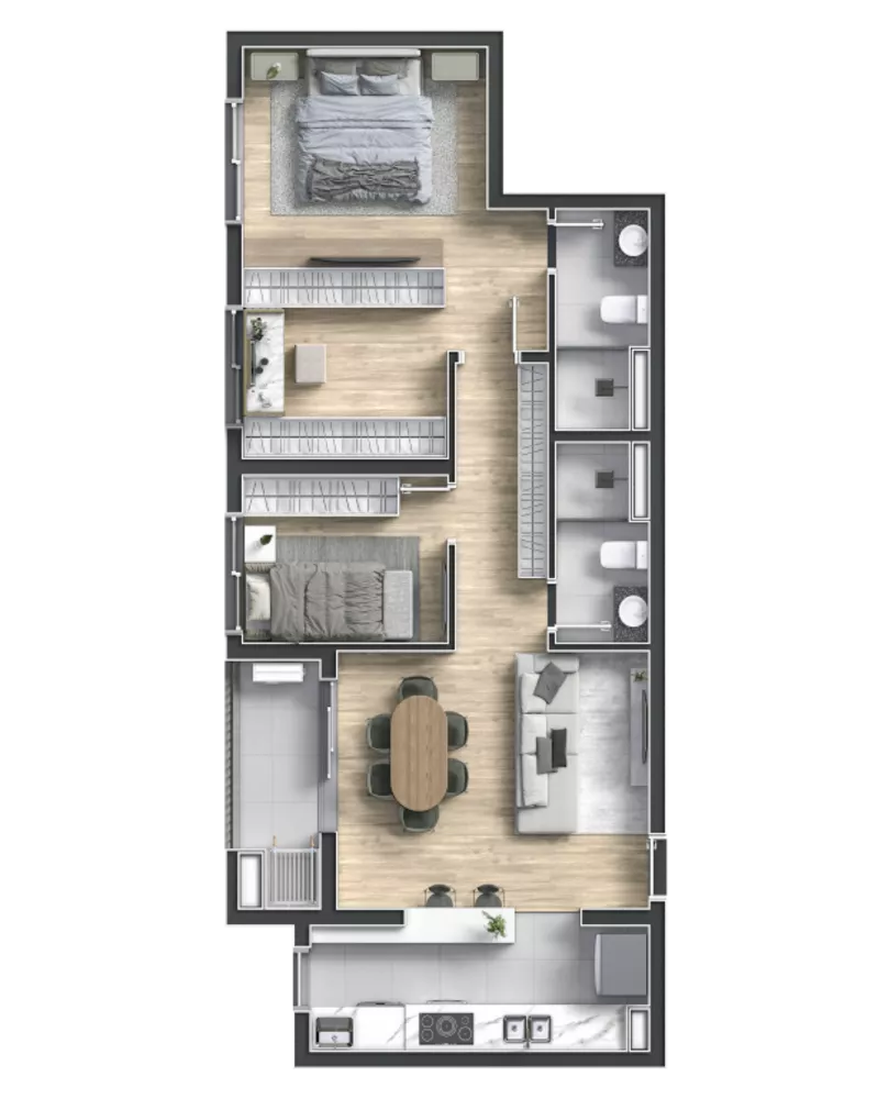 Apartamento, 3 quartos, 70 m² - Foto 23