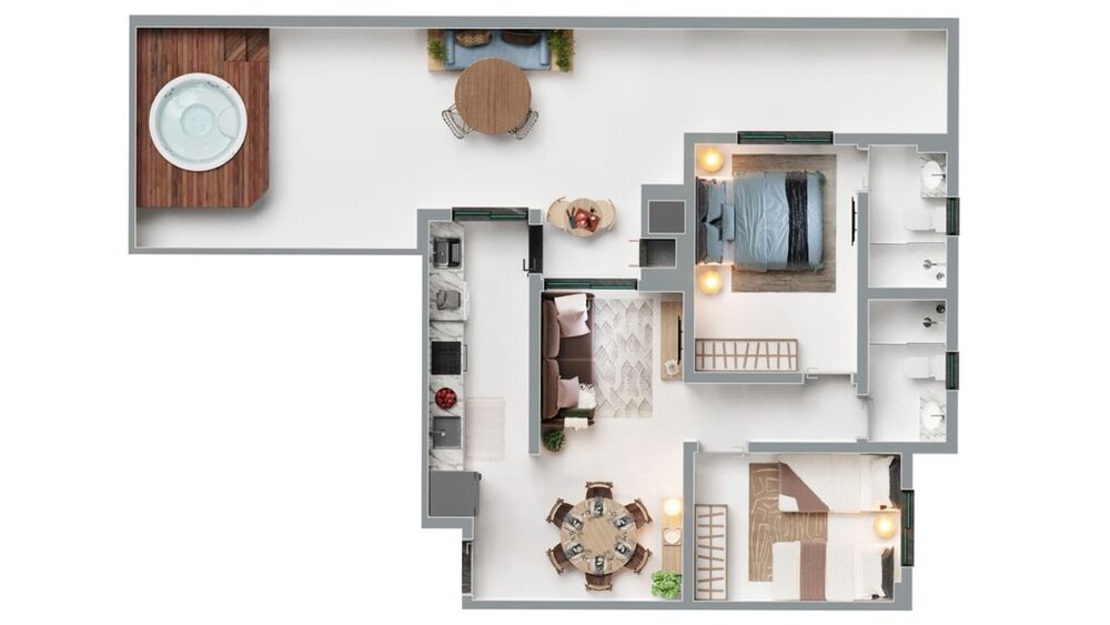 Apartamento, 2 quartos, 48 m² - Foto 33